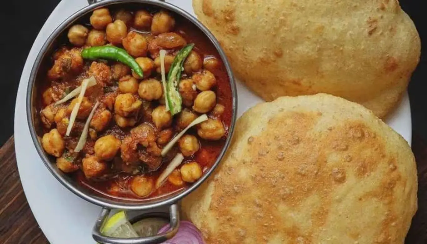 Chole Bhature at Nosh Cafe Edmonton - Authentic Indian Cuisine